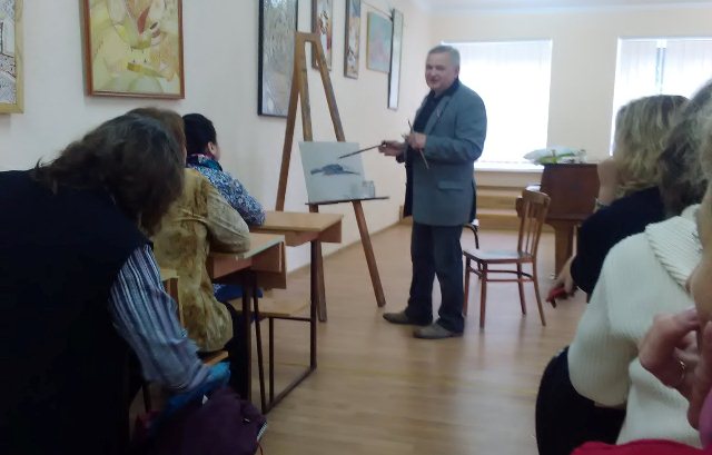 Кузів М.П. провів майстер-клас з живопису